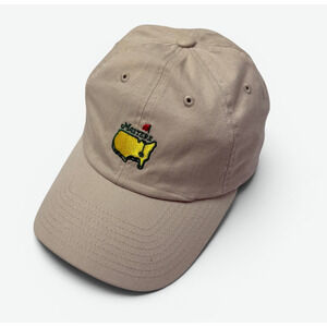 American Needle Masters Hat Cap Khaki Tan Augusta National Golf Strapback
